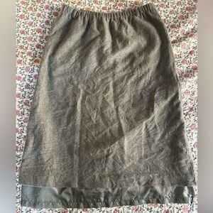 Orvis Gray 100% Wool Skirt